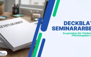 deckblatt für seminararbeit