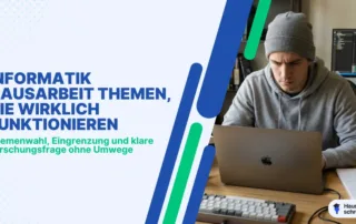Hausarbeit Informatik Themen finden und sicher eingrenzen Hausarbeit Informatik Themen