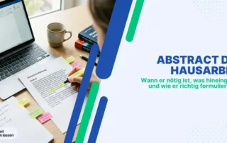 Abstract der Hausarbeit richtig schreiben und sinnvoll einordnen Abstract Hausarbeit
