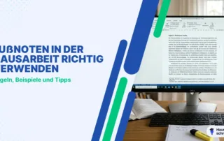Fußnoten Hausarbeit: Bedeutung und grundlegende Regeln Fußnoten Hausarbeit